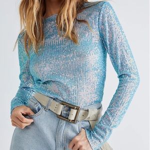 Free People Sequin Top